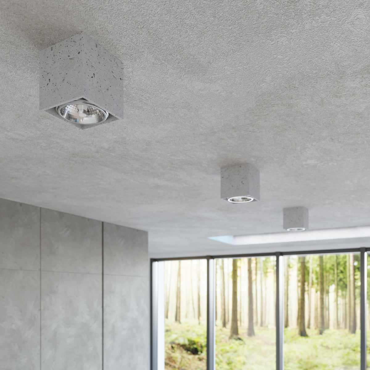 Ceiling lamp VALDE concrete