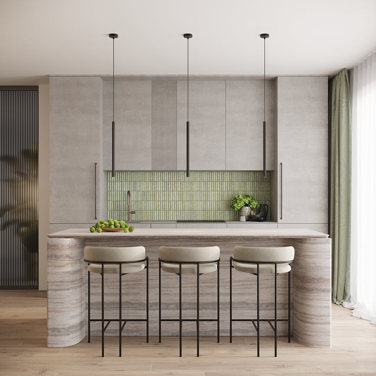 Pendant lamp ARCHE 1 black