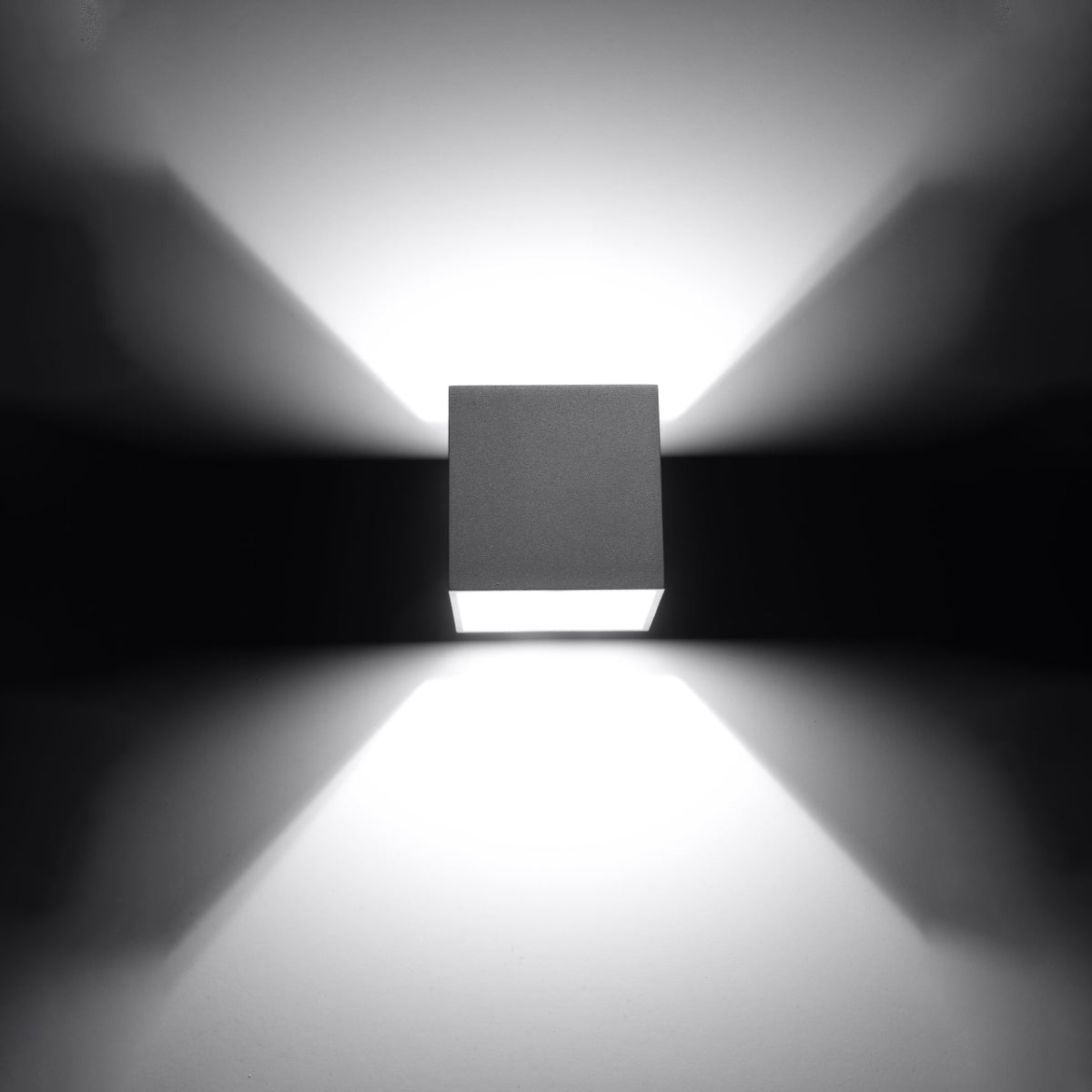 Wall lamp QUAD 1 grey