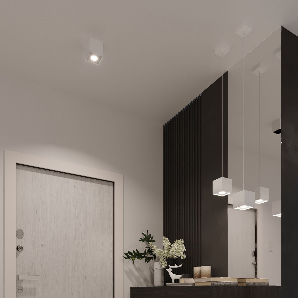 Wall lamp QUAD 1 white