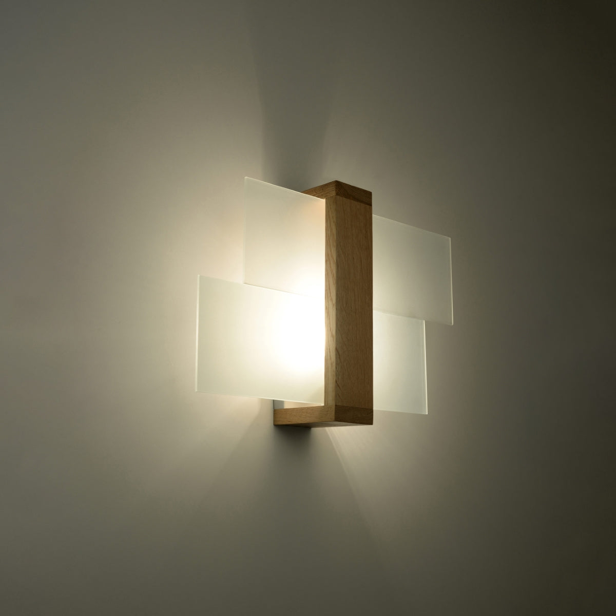 Wall lamp FENIKS 1 natural wood