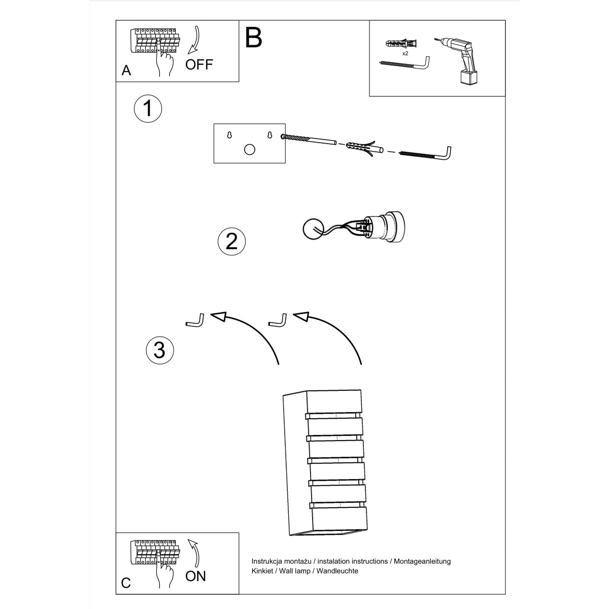 Wall lamp ceramic SAMIR