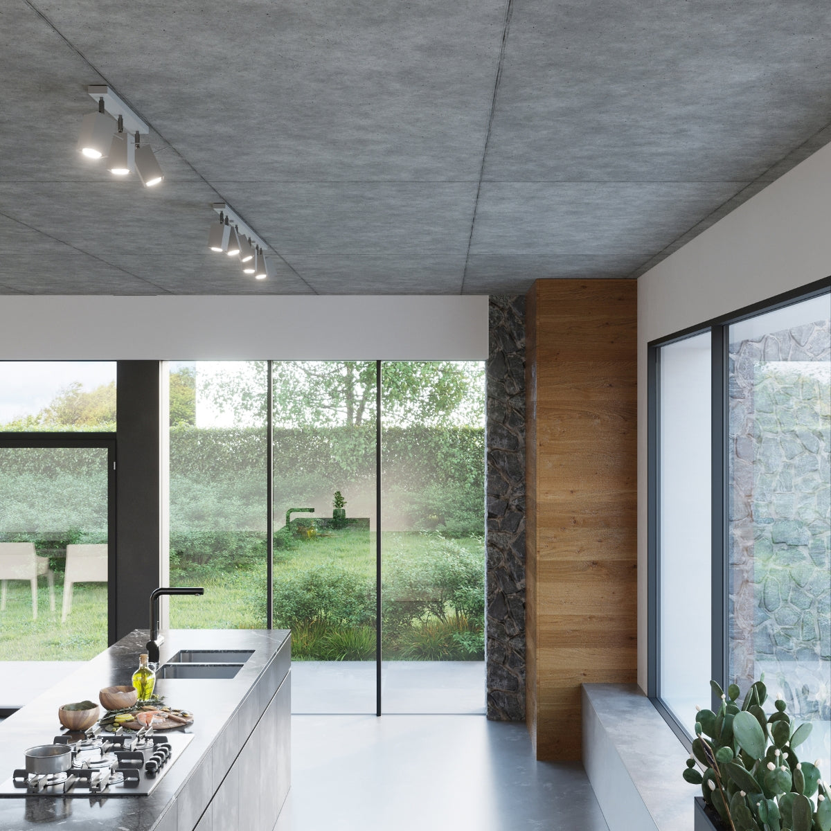 Ceiling lamp MERIDA 4 grey