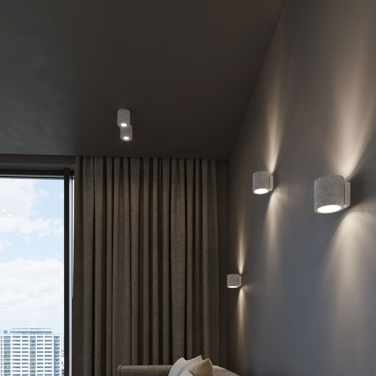 Ceiling lamp ORBIS concrete