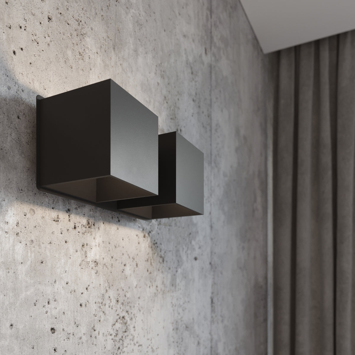 Wall lamp QUAD 2 black