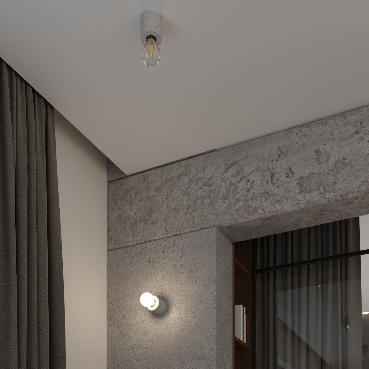 Wall lamp SALGADO concrete