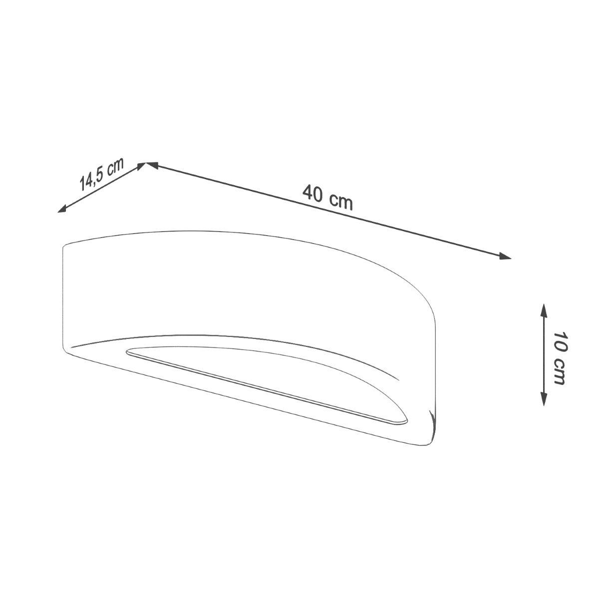 Wall lamp ATENA concrete