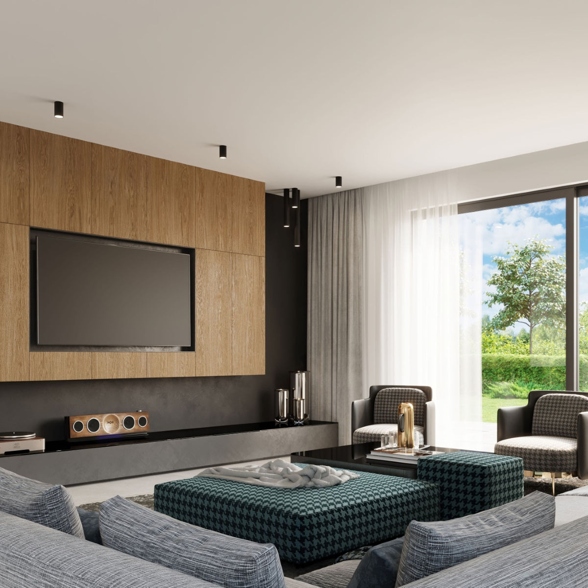 Ceiling lamp LAGOS 10 black