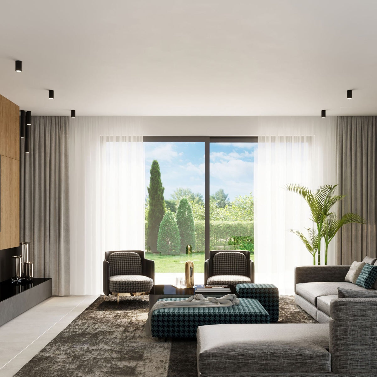 Ceiling lamp LAGOS 40 black