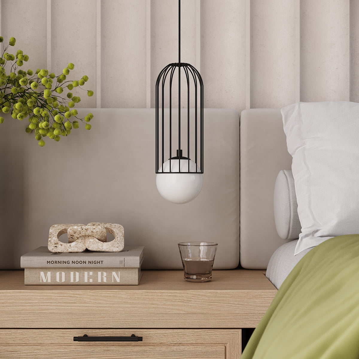Pendant lamp BRINA 1 black