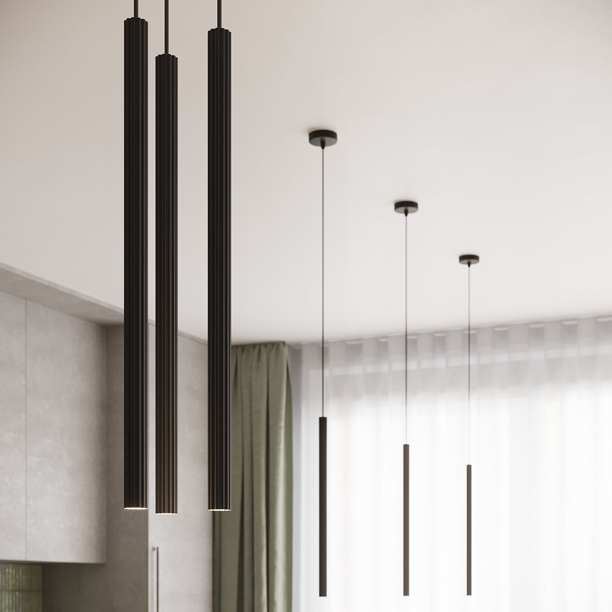 Pendant lamp ARCHE 1 black