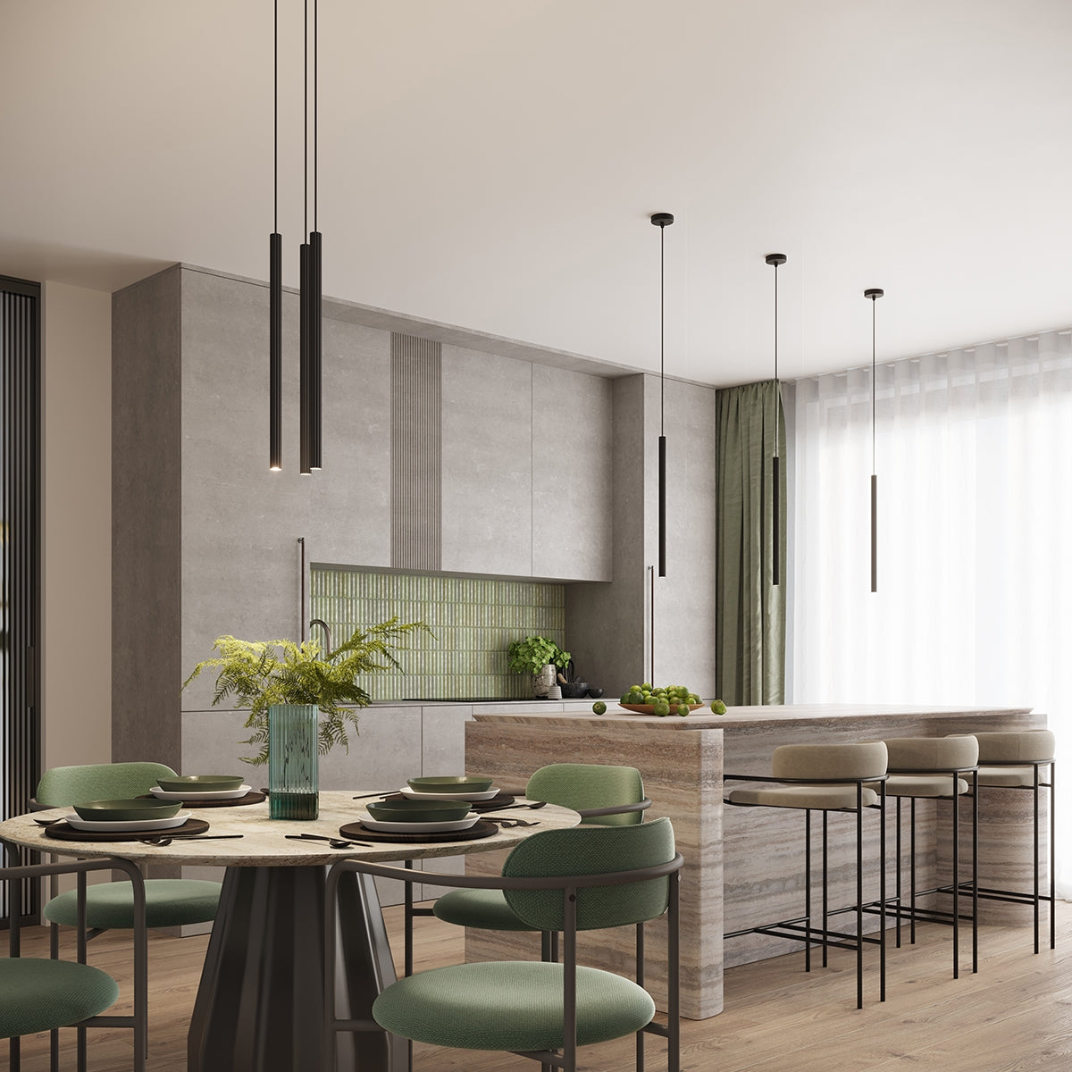 Pendant lamp ARCHE 1 black