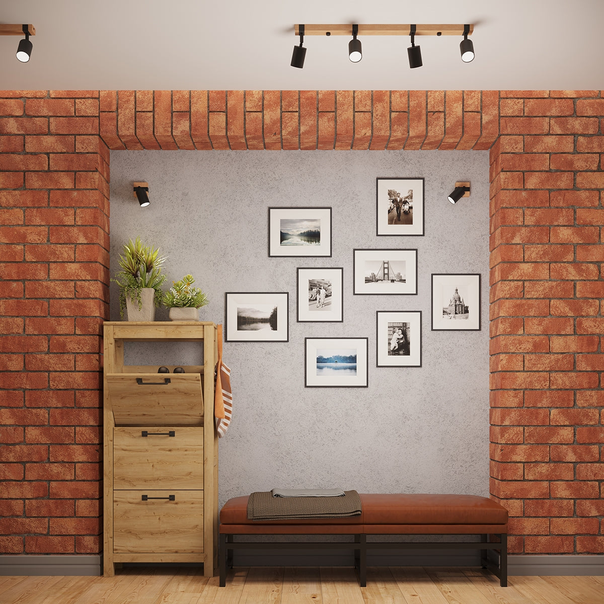 Ceiling lamp FAGER 2 black