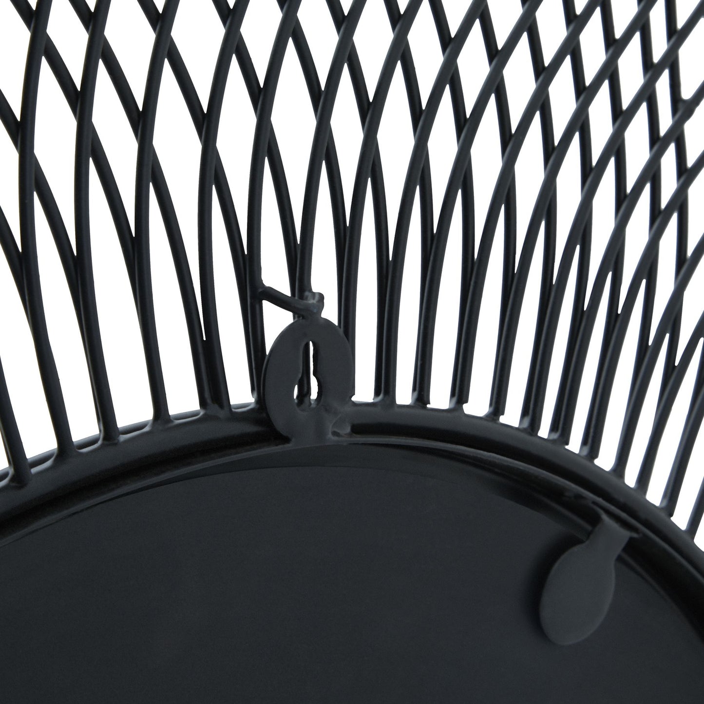 Rio Black Large Wire Mirror - Modern Statement Wall Accent