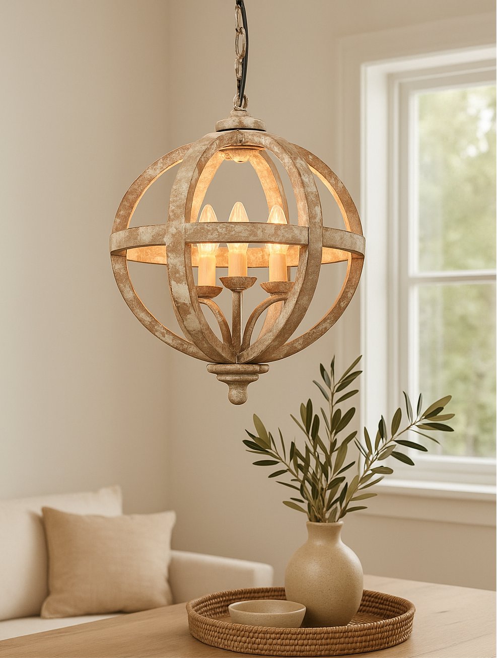 Solara Orb Pendant Ceiling Light – Modern Statement Lighting UK