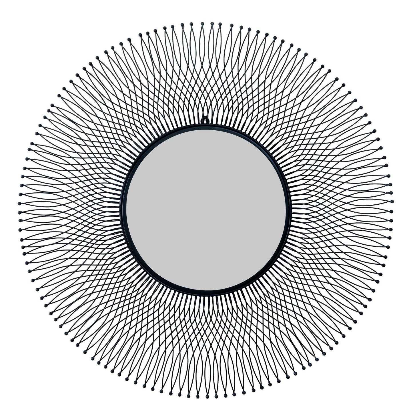 Rio Black Large Wire Mirror - Modern Statement Wall Accent