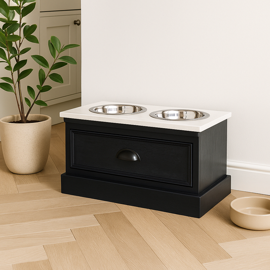 Contour Collection Pet Feeder Table – Raised Dog & Cat Bowl Stand UK