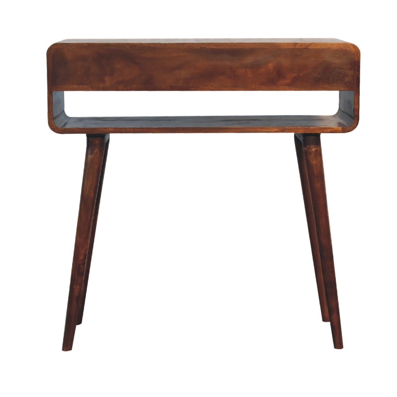 Sonata Chestnut Console Table – Handcrafted Solid Wood Hallway Table | Iris Design Collective