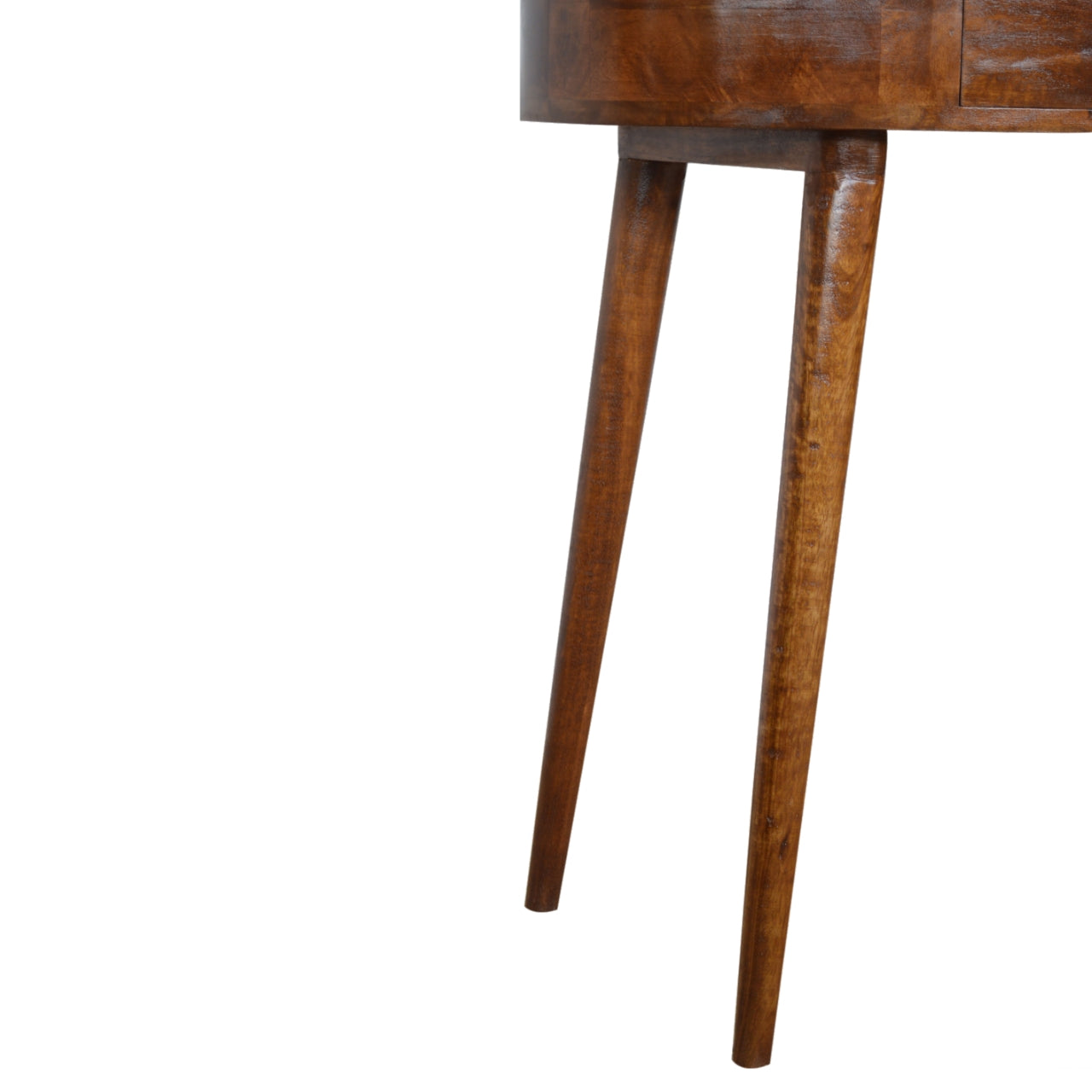 Mini Classic Chestnut Bedside Table – Handcrafted Solid Wood Furniture | Iris Design Collective