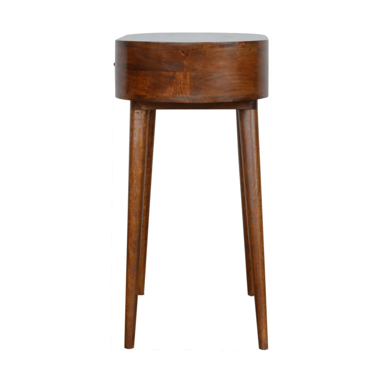 Mini Classic Chestnut Bedside Table – Handcrafted Solid Wood Furniture | Iris Design Collective
